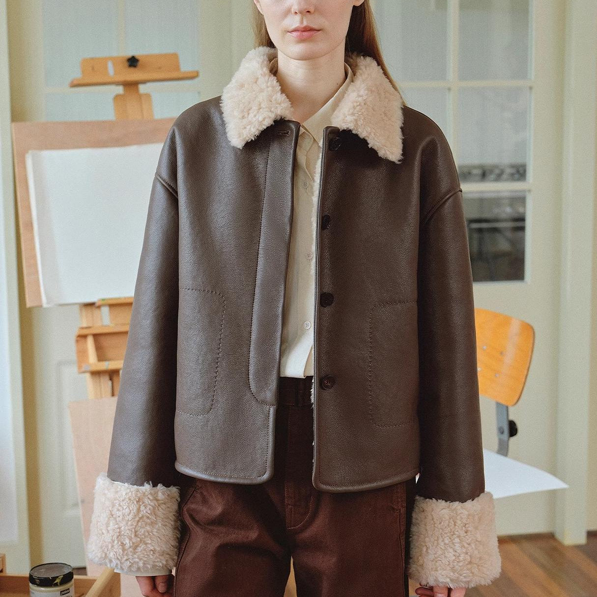 Slightly Sweet Latte Second Generation Furry Lapel