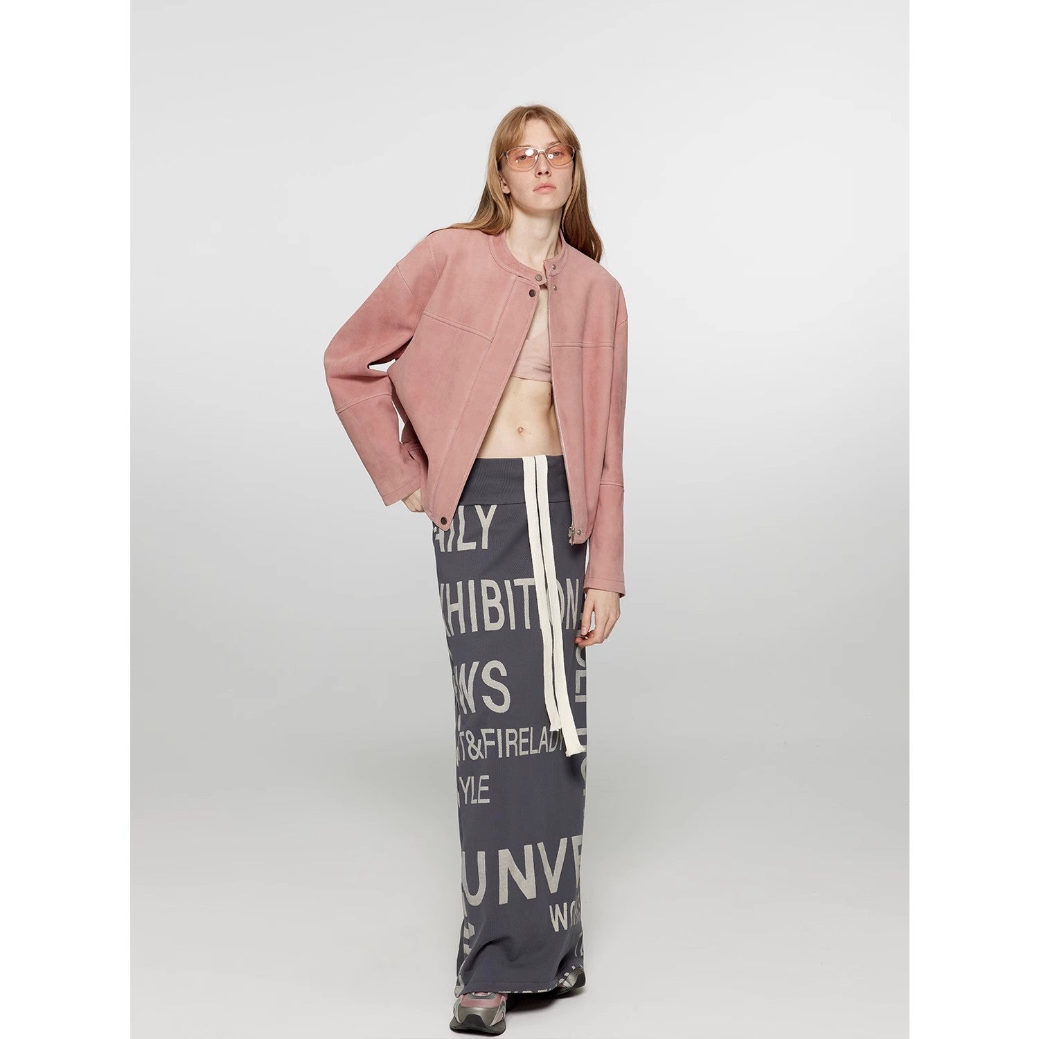 "Sweet Cherry Party"Imported Vintage Suede Lambskin Leather Jacket, Short-Cropped Genuine Leather