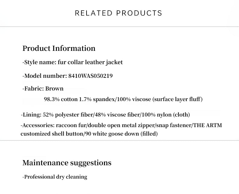 Fireladyfur Women's Loose Parka With Detachable Raccoon Fur Collar