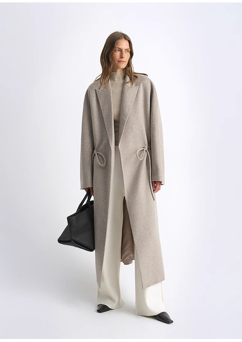 Medium length wool coat
