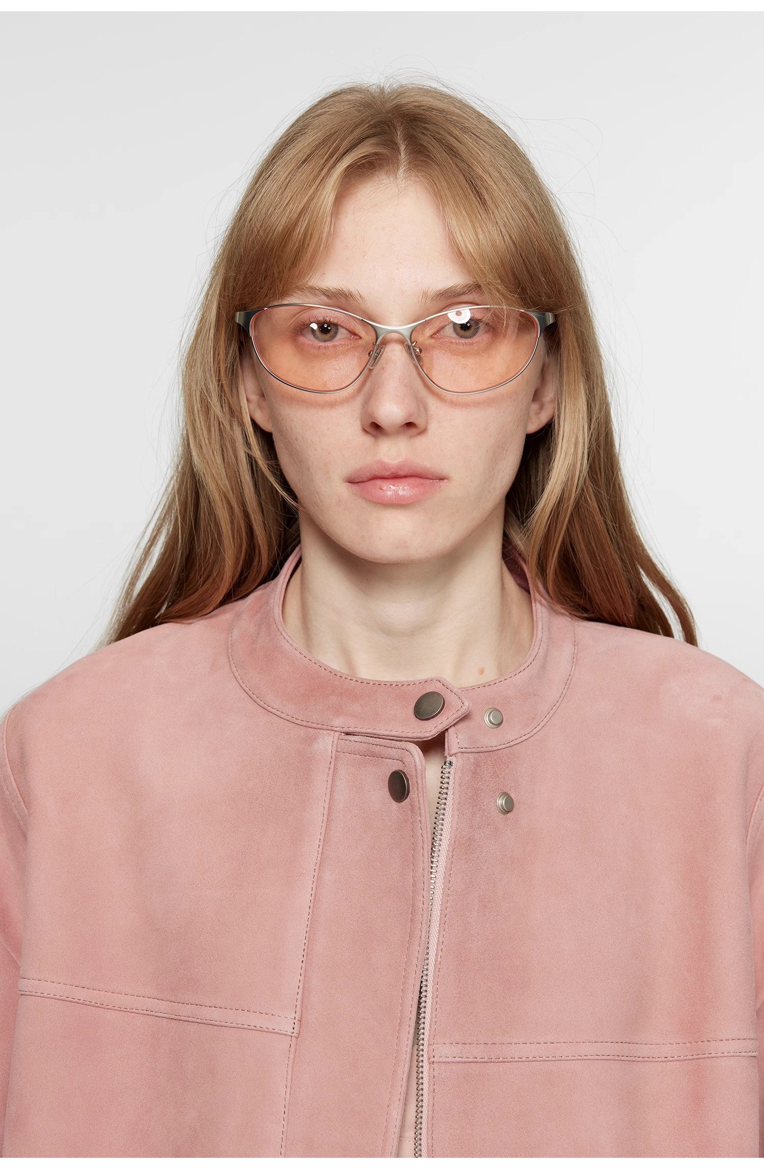 "Sweet Cherry Party"Imported Vintage Suede Lambskin Leather Jacket, Short-Cropped Genuine Leather