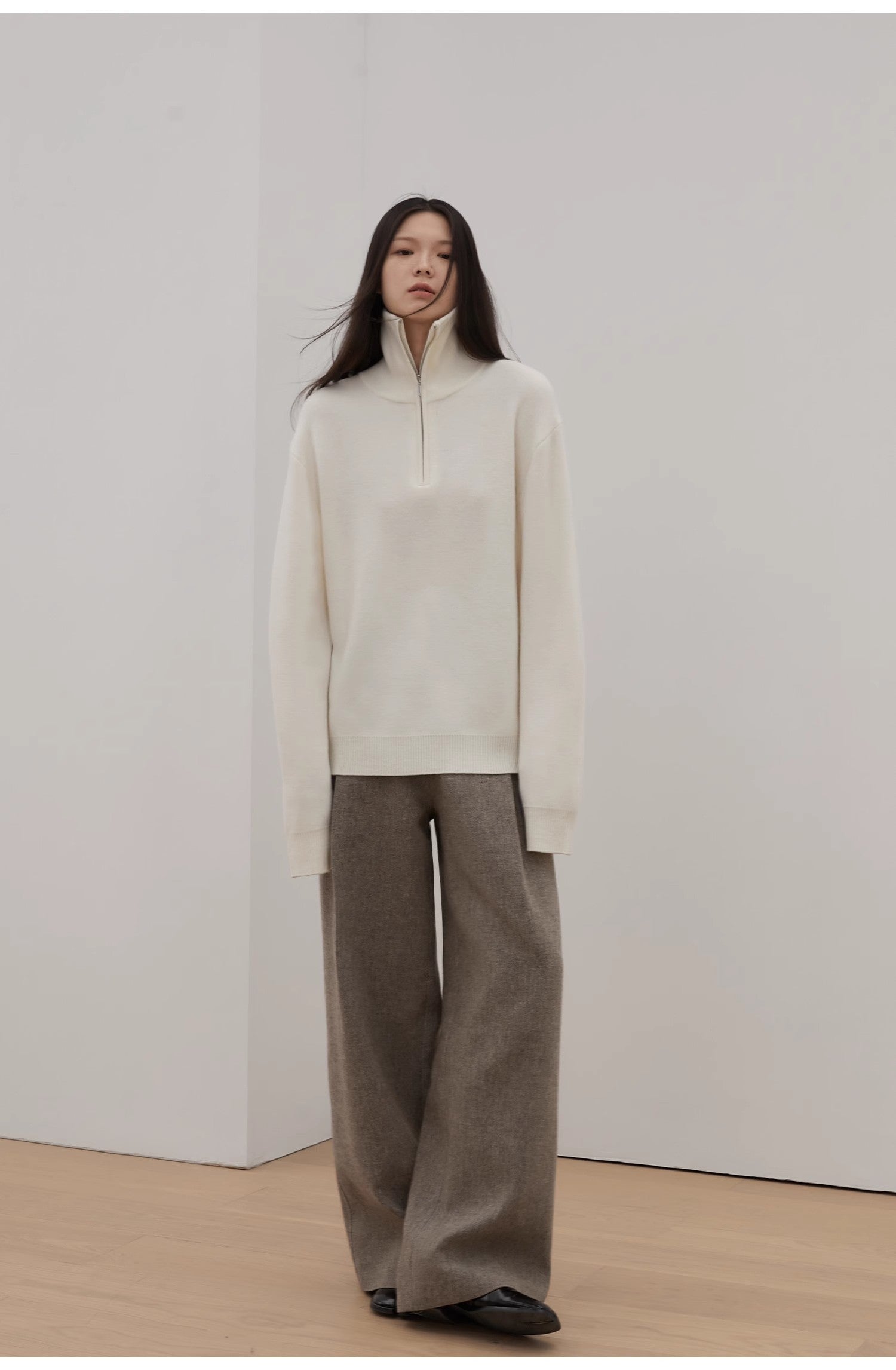 Merino Wool Lazy Loose Pullover Sweater Women's