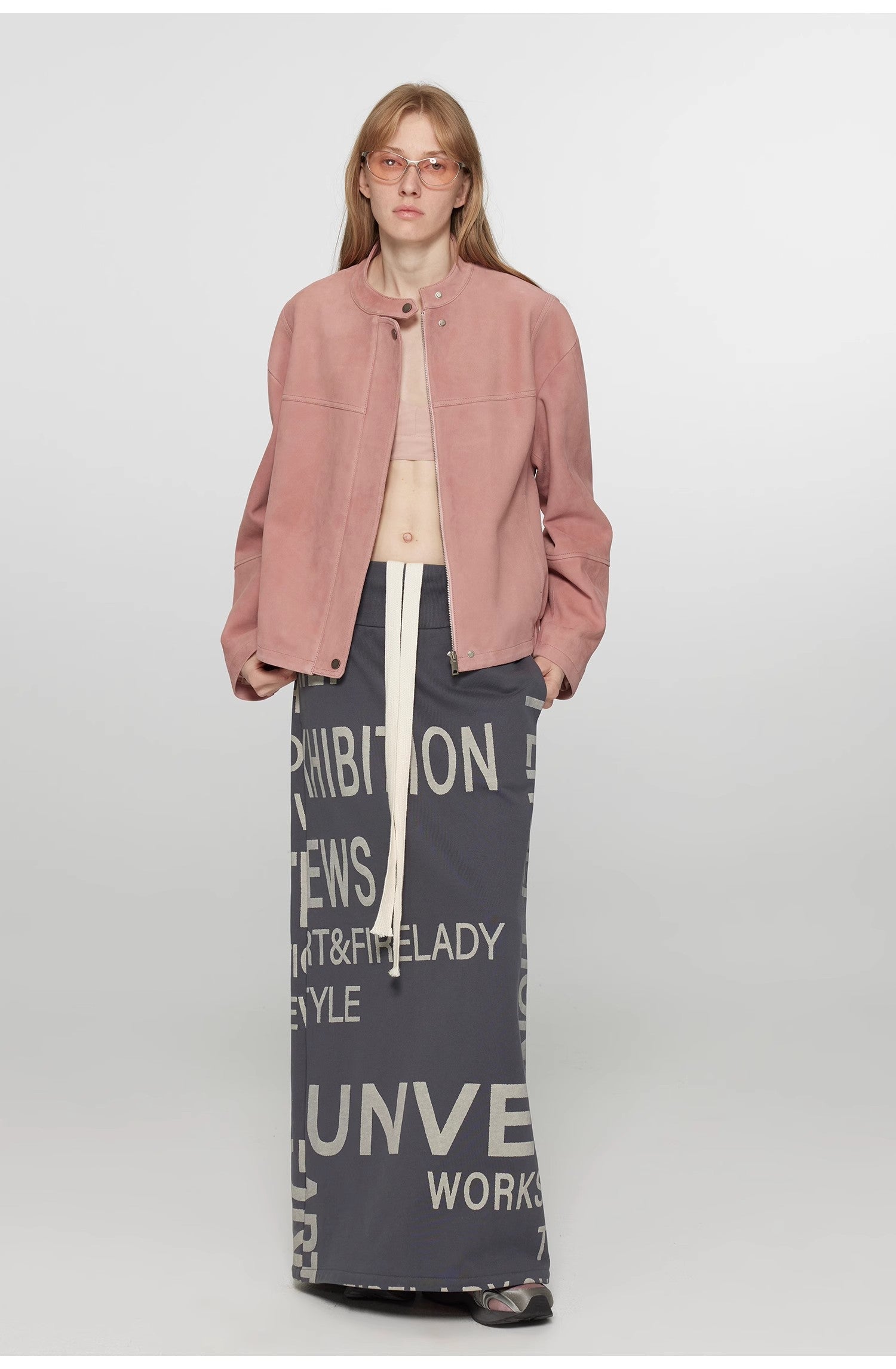 "Sweet Cherry Party"Imported Vintage Suede Lambskin Leather Jacket, Short-Cropped Genuine Leather