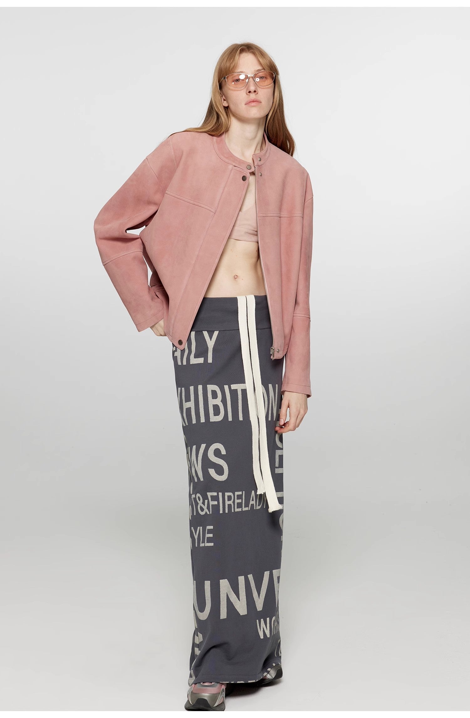 "Sweet Cherry Party"Imported Vintage Suede Lambskin Leather Jacket, Short-Cropped Genuine Leather