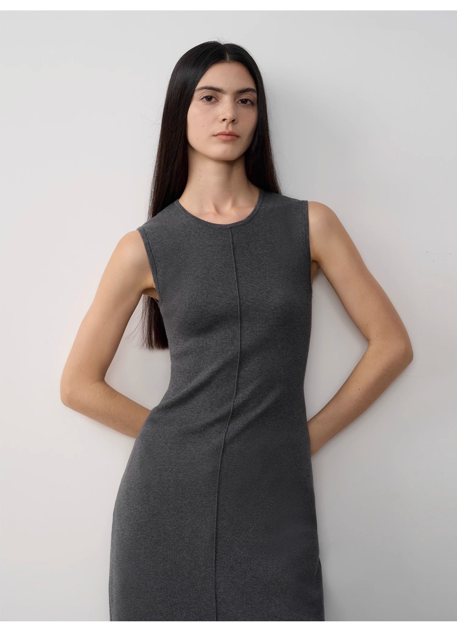 Fireladyfur Women's Merino Wool Knit Dress"Island Letters"