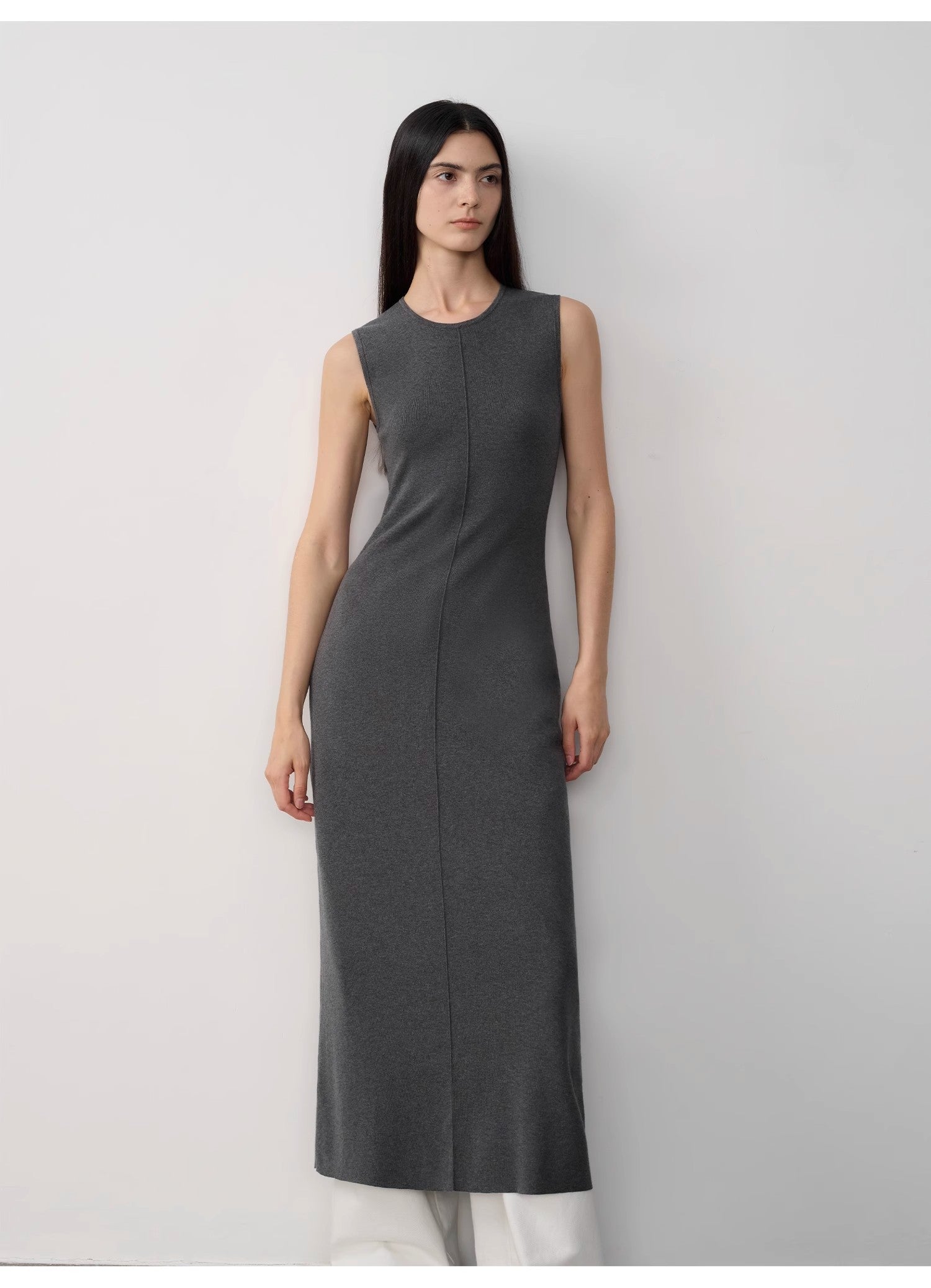 Fireladyfur Women's Merino Wool Knit Dress"Island Letters"