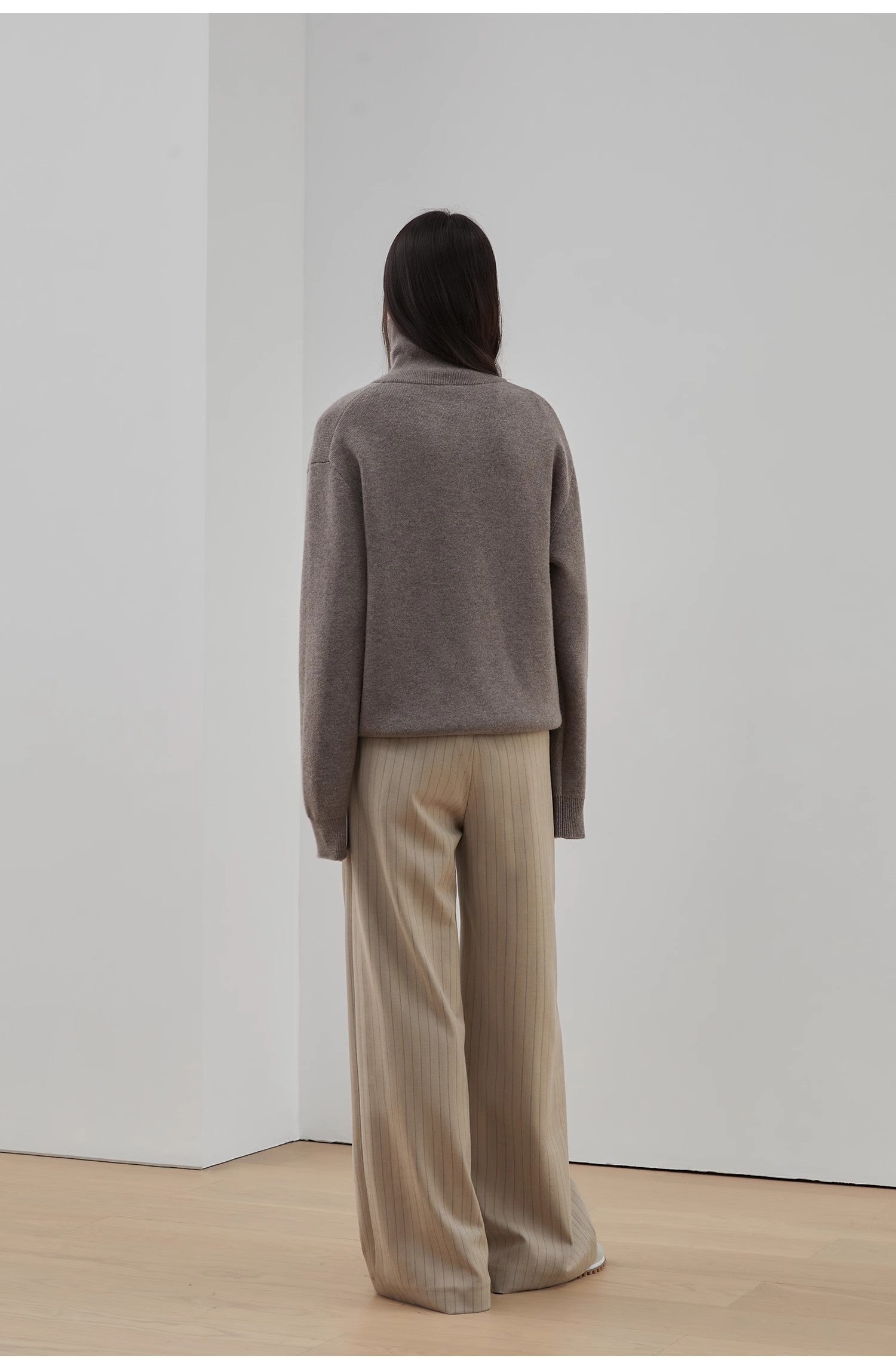 Merino Wool Lazy Loose Pullover Sweater Women's