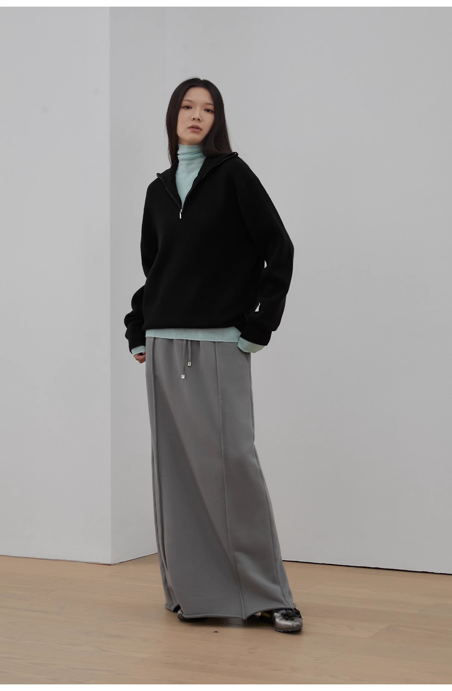 Merino Wool Lazy Loose Pullover Sweater Women's