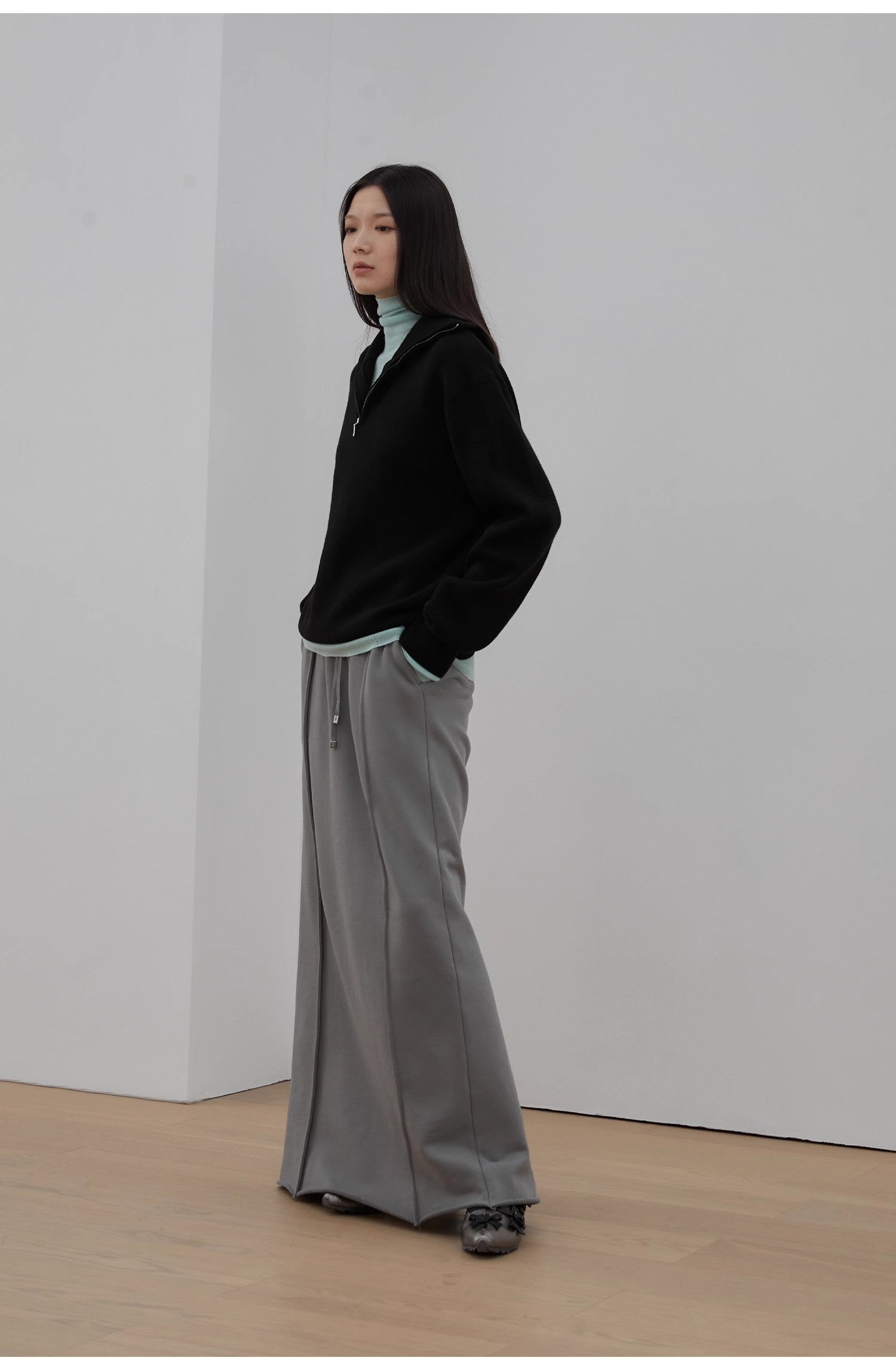 Merino Wool Lazy Loose Pullover Sweater Women's