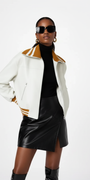 Color-Block PU Leather Jacket, Soho | Women - BYMANYC ® New York