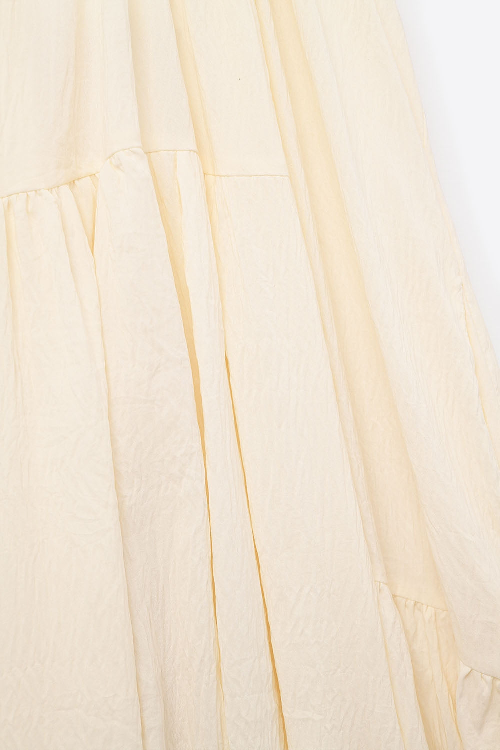 Cream Halter Neck Maxi Dress With Seam Detailing