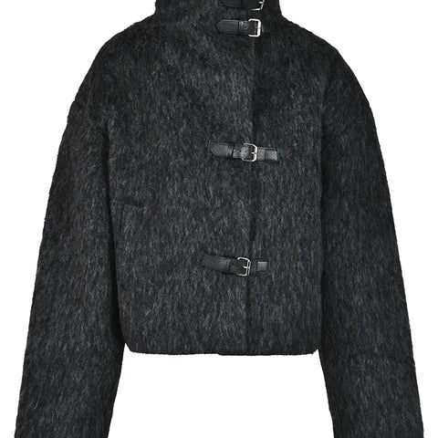 Short Wool-Feel Jacket, Upper West Side | Women - BYMANYC ® New York