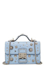 SUSU Studded Small Leather Crossbody Bag Sky Blue Purse Baby Blue Women's Handbag