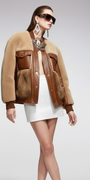 Women's Leather Fur Hybrid Jacket SOHO  BYMANYC ® New York