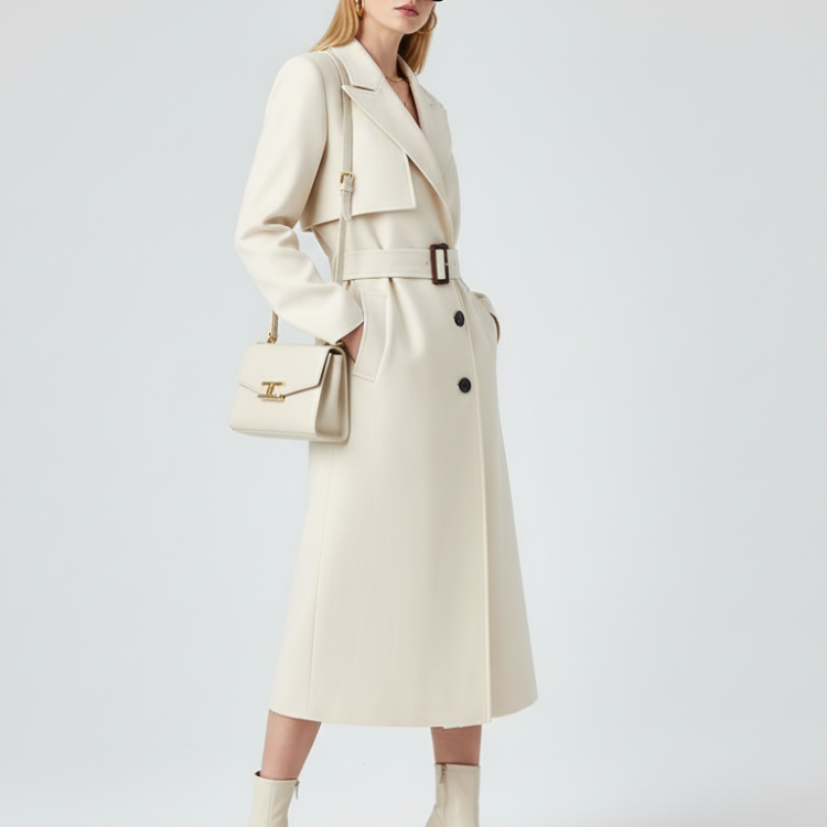 Women's Long Trench Coat FINANCIAL DISTRICT ECO COUTURE BYMANYC ® New York