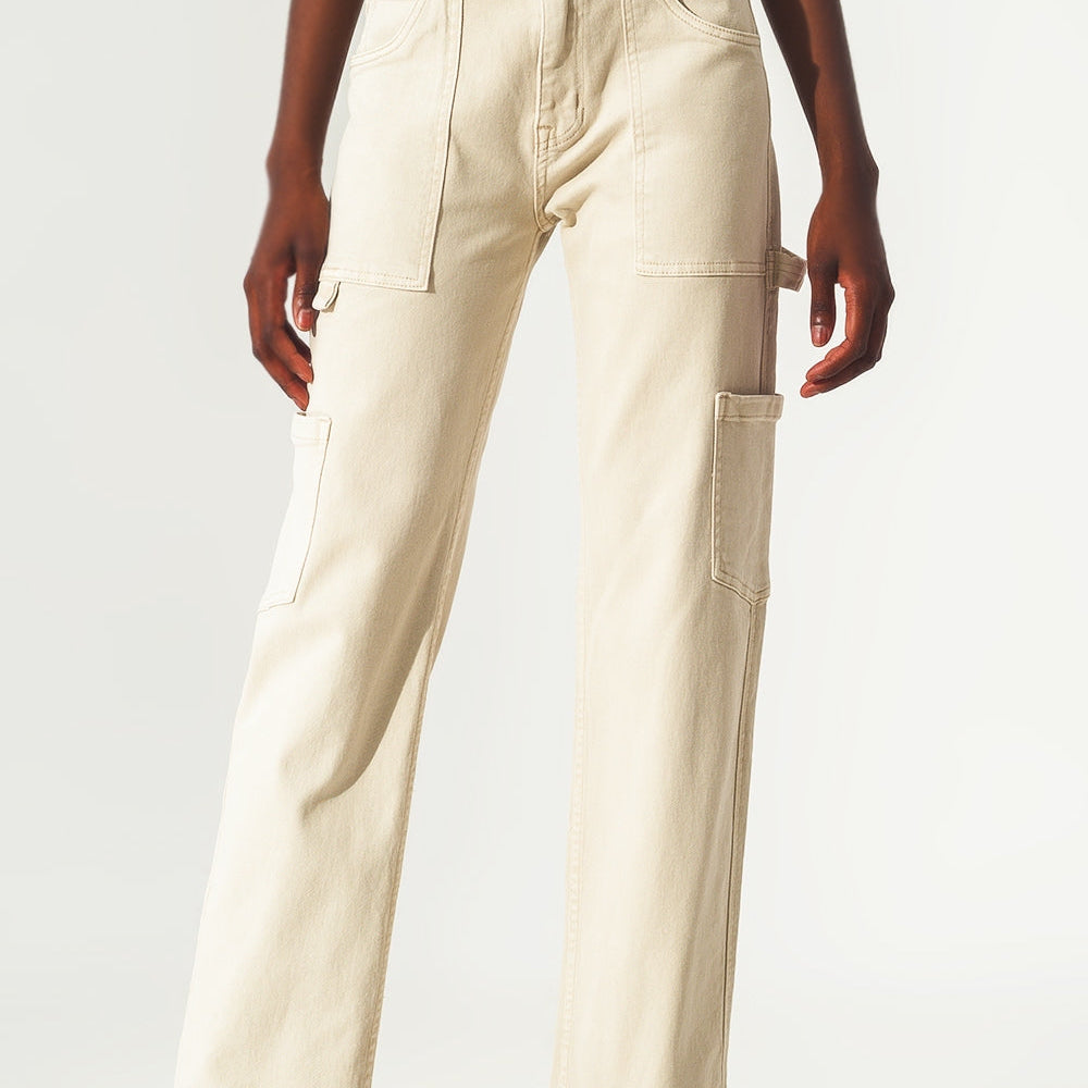 Cargo Pants in Beige